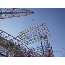 Structure en acier préfabriquée en acier de botte de tube de bâtiment d&#39;entrepôt